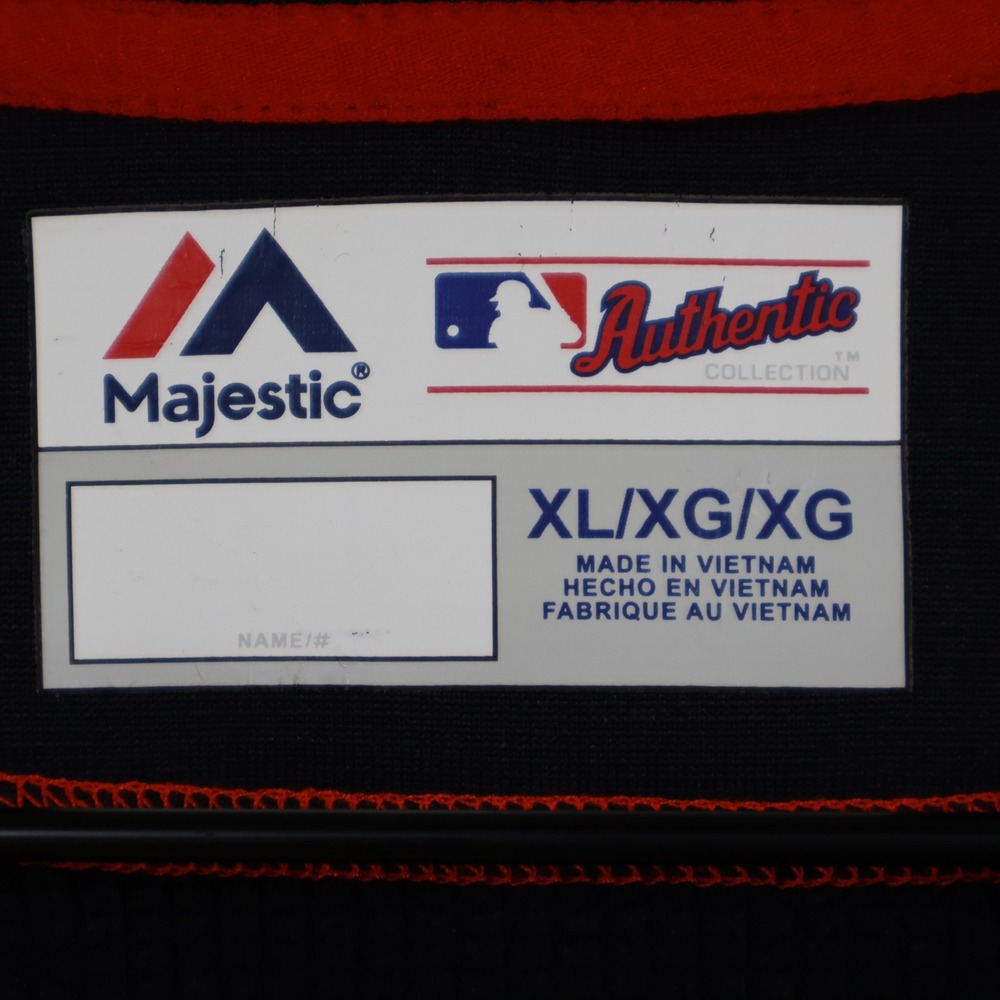 2015 Majestic Cleveland Indians Authentic Training Pullover XL Navy Blue MLB Top - Picture 5 of 16